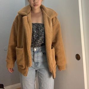 Shein Oversized Teddy Jacket Size Small